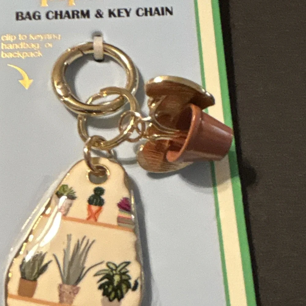 piper k Aloe Cacti succulent Botanical Plant Key Chain Charm Ivy  Enamel READ
